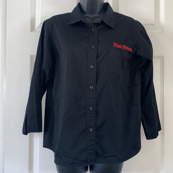 PEP BOYS Doc & Amelia Cintas Medium Work Shirt RARE FIND - Picture 1 of 9